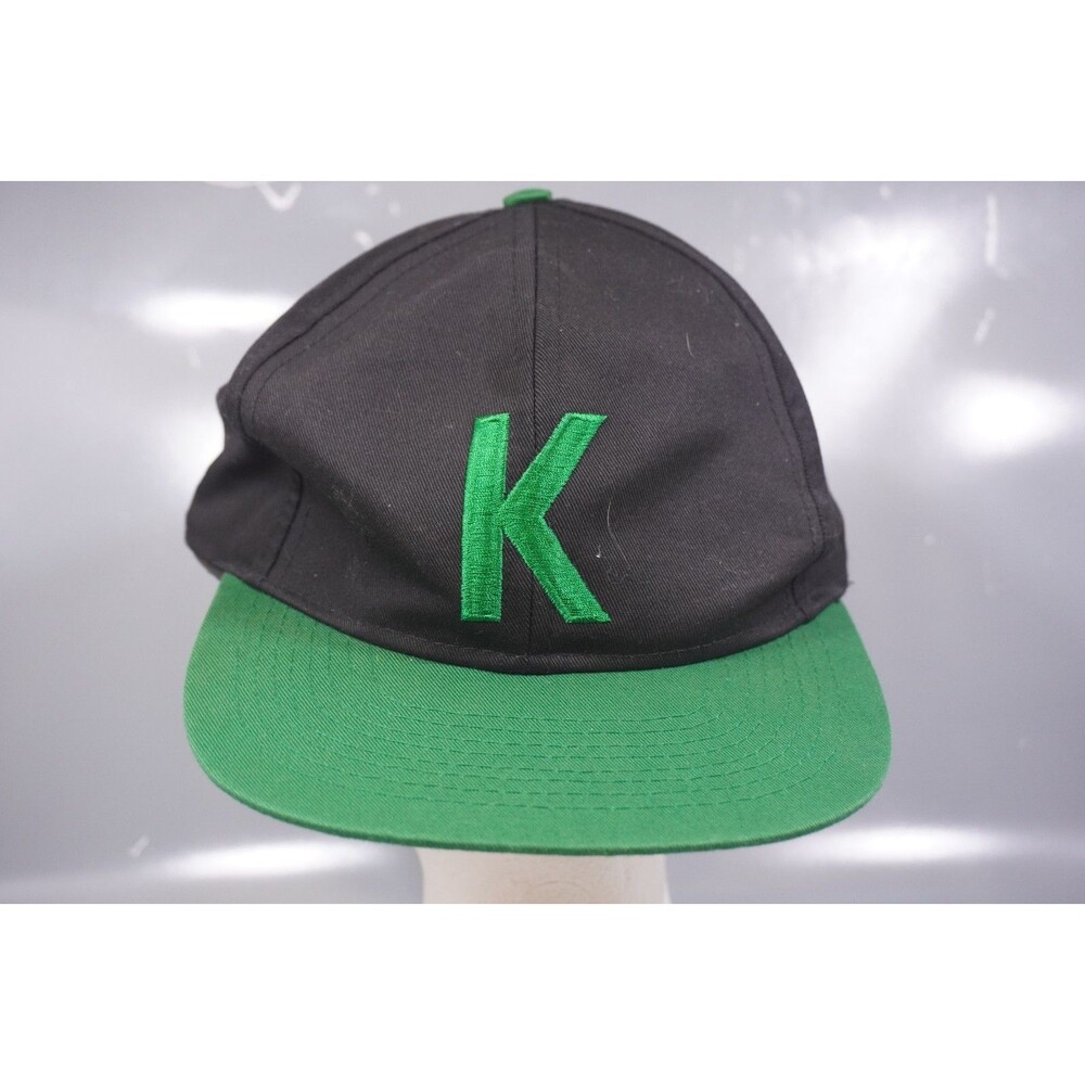 Vintage Kool Cigarettes Hat Cap Black Green Mens Snap Back Tobacco Promotional
